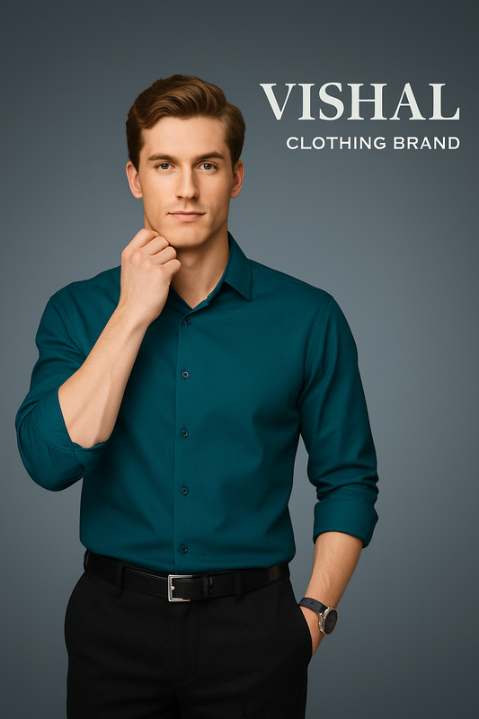 Vishal Teal Formal Shirt
